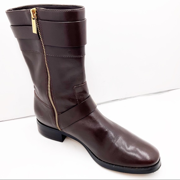 {Michael Kors} Gansevoort Leather Mid-Calf Boot' - Picture 15 of 16